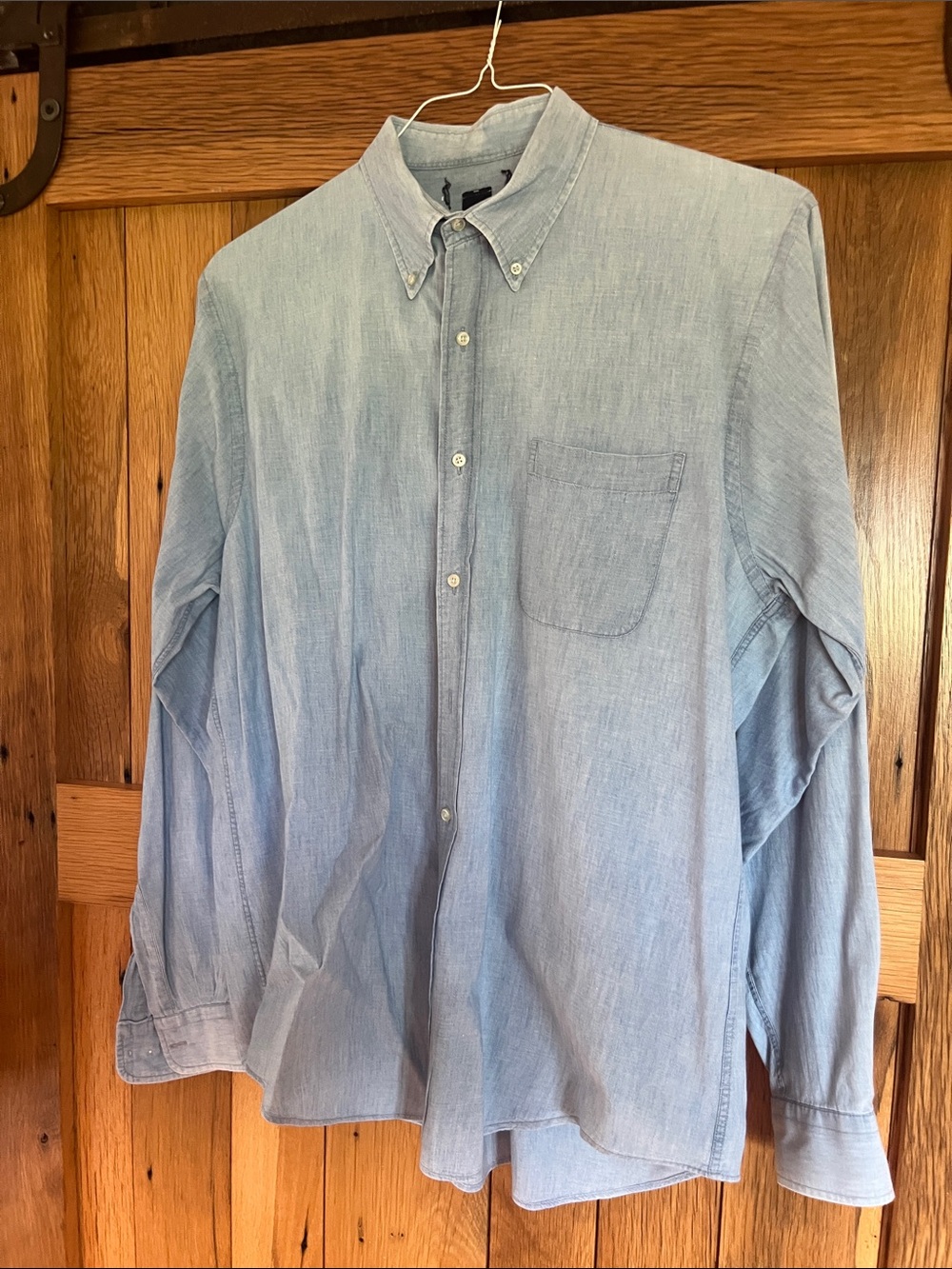 Source Unknown Light Blue Men's Button-Down Shirt - Casual Oxford